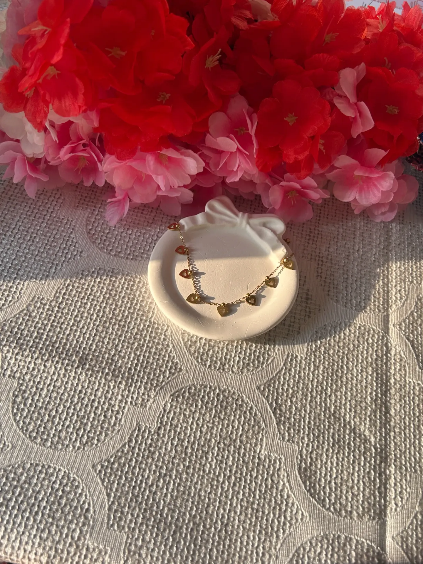 Heart Charm Station Chain